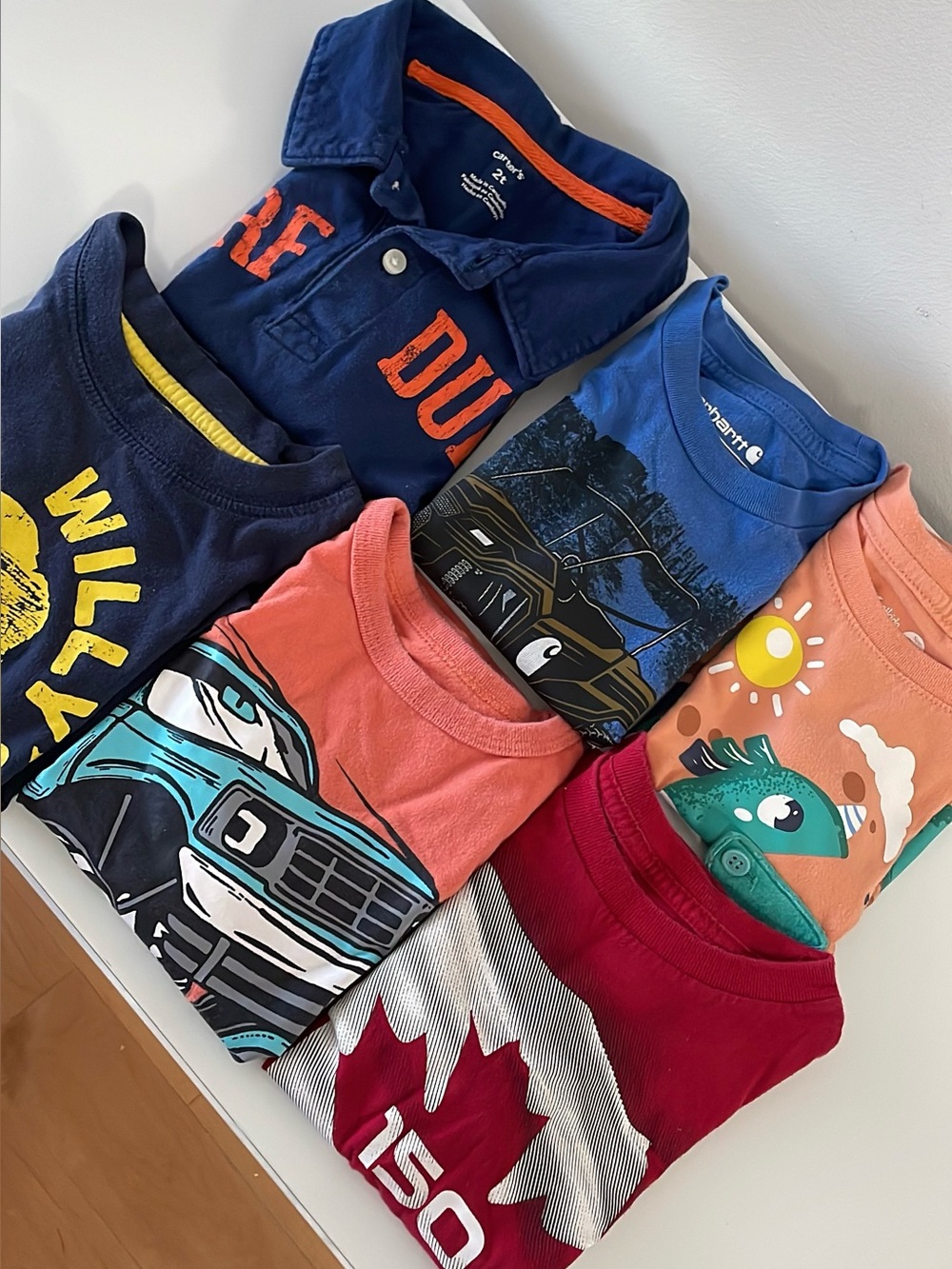 Lot of 9 - Toddler Tshirts 2T